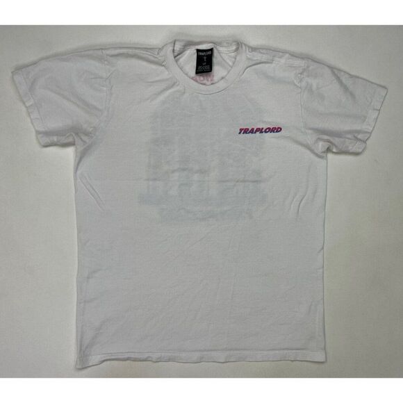 Traplord Worldwide Graphic T-shirt Women Small White Short Sleeve - Picture 3 of 6